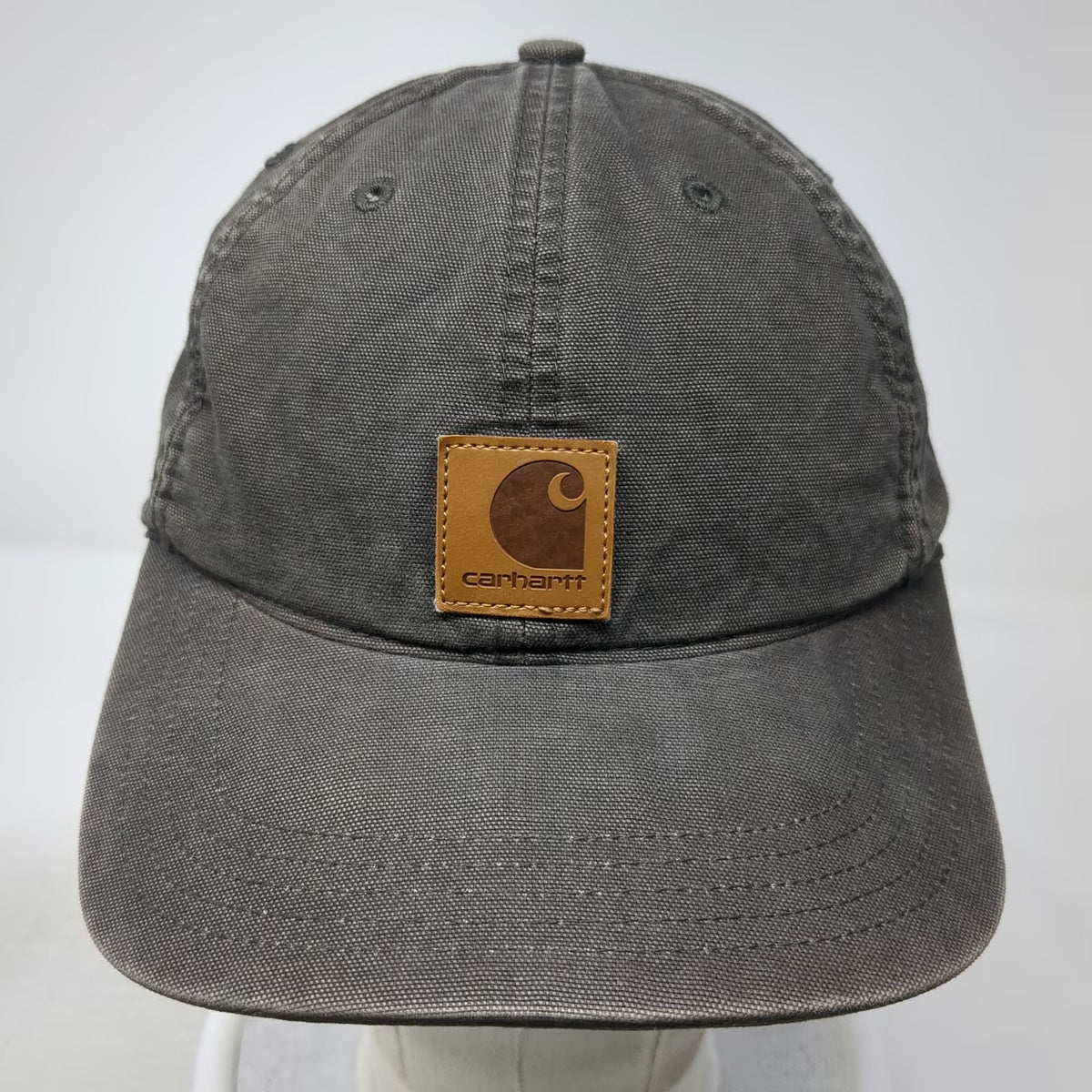 Carhartt Odessa Baseball Cap Gray One Size Strapback Washed ParkMyCloud Hat