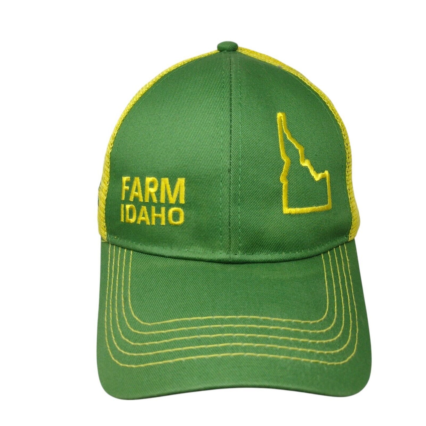Farm Idaho Snapback Trucker Hat Multicolor OSFM Adjustable Mesh Back John Deere