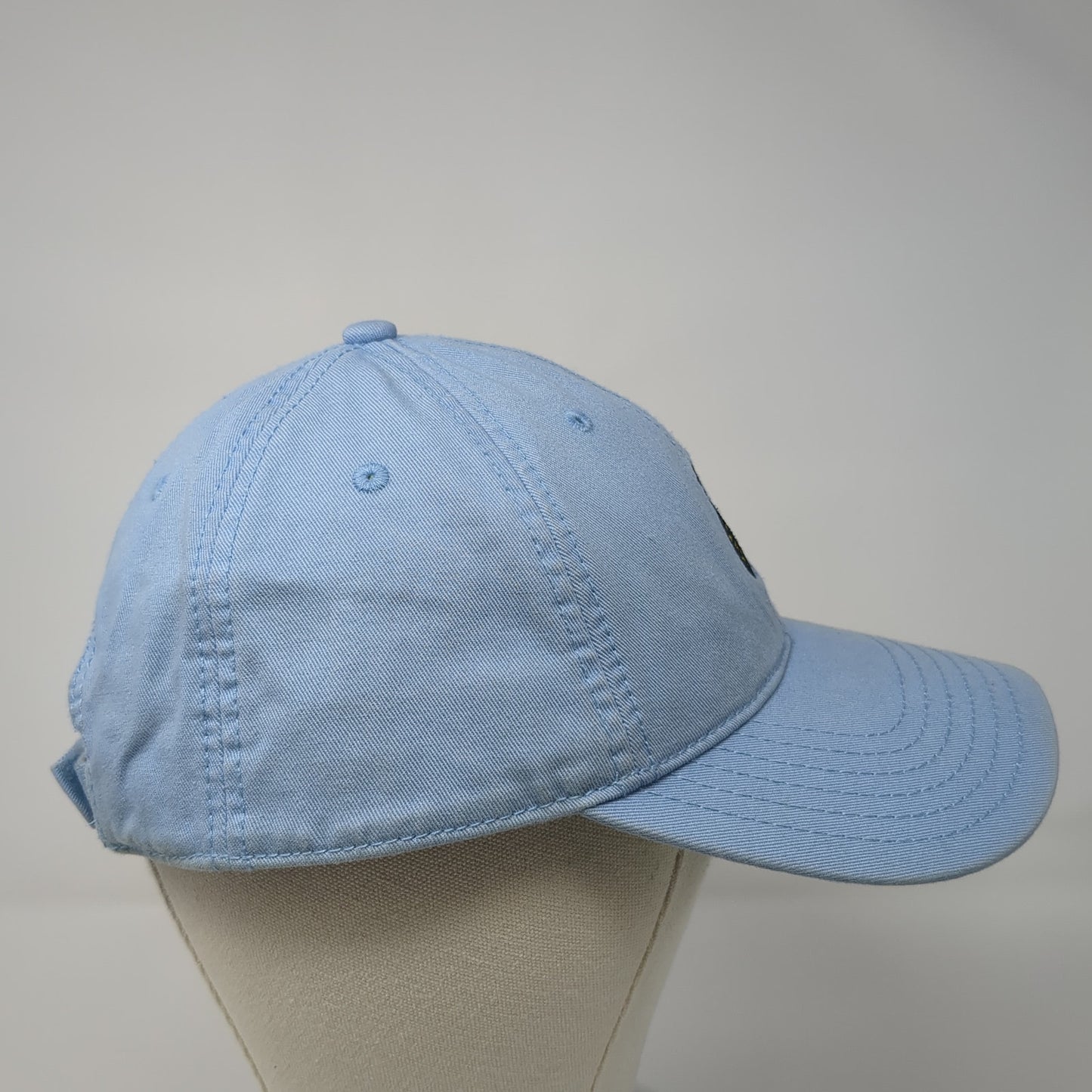 Pineapple Strapback Hat Blue One Size Embroidered Adjustable Outdoor