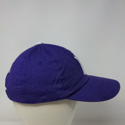 Northwestern University Men's Strapback Hat Purple Embroidered Logo Adjustable