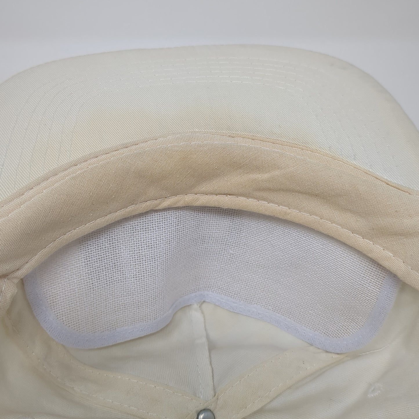 Troy State Bank Snapback Hat White One Size Adjustable Vented Holes Rope