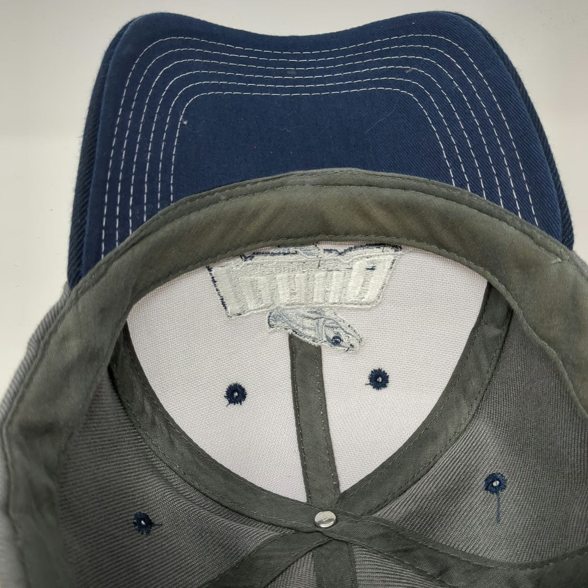 Melonwear Idaho Steelheads Hat Baseball Cap Gray White Blue One Size Hockey Fish
