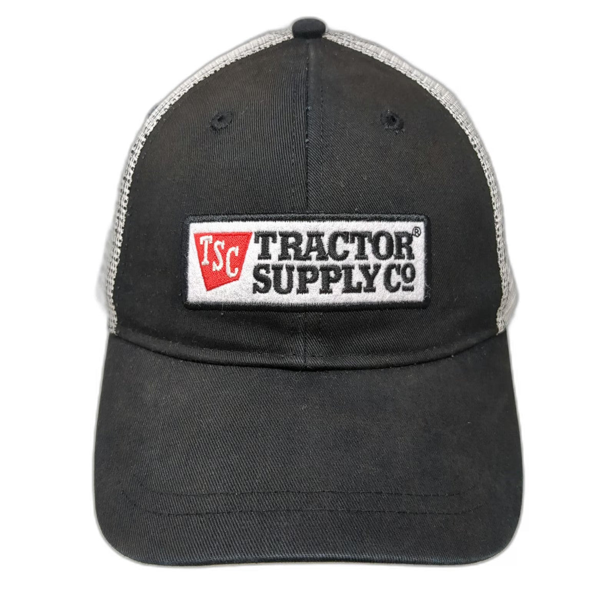 Tractor Supply Co Hat Black One Size Trucker Hat Mesh Snapback TSC Logo Patch