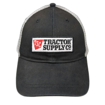 Tractor Supply Co Hat Black One Size Trucker Hat Mesh Snapback TSC Logo Patch