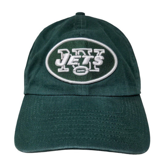 '47 Brand Men's Fitted Hat Green L Embroidered New York Jets Logo NFL