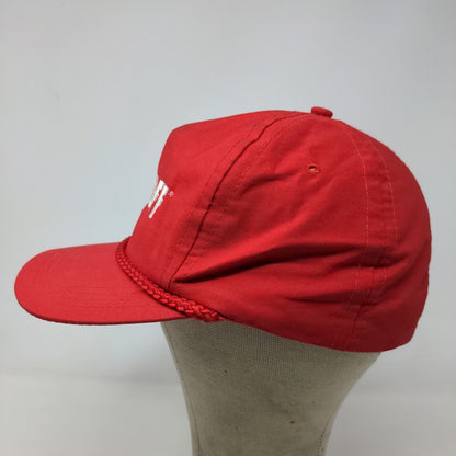 Niehoff Men's Slideback Hat Red OSFA Embroidered Logo Adjustable