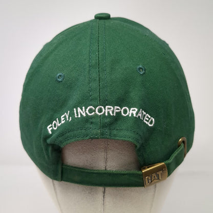CAT Baseball Cap Green OSFM Foley Incorporated Embroidered Logo Adjustable Hat