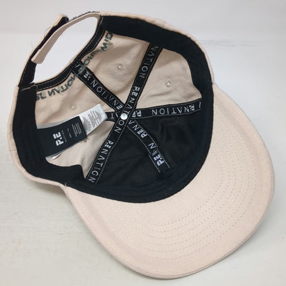 P.E Nation Baseball Cap Beige One Size Embroidered Logo Strapback Worldwide Hat