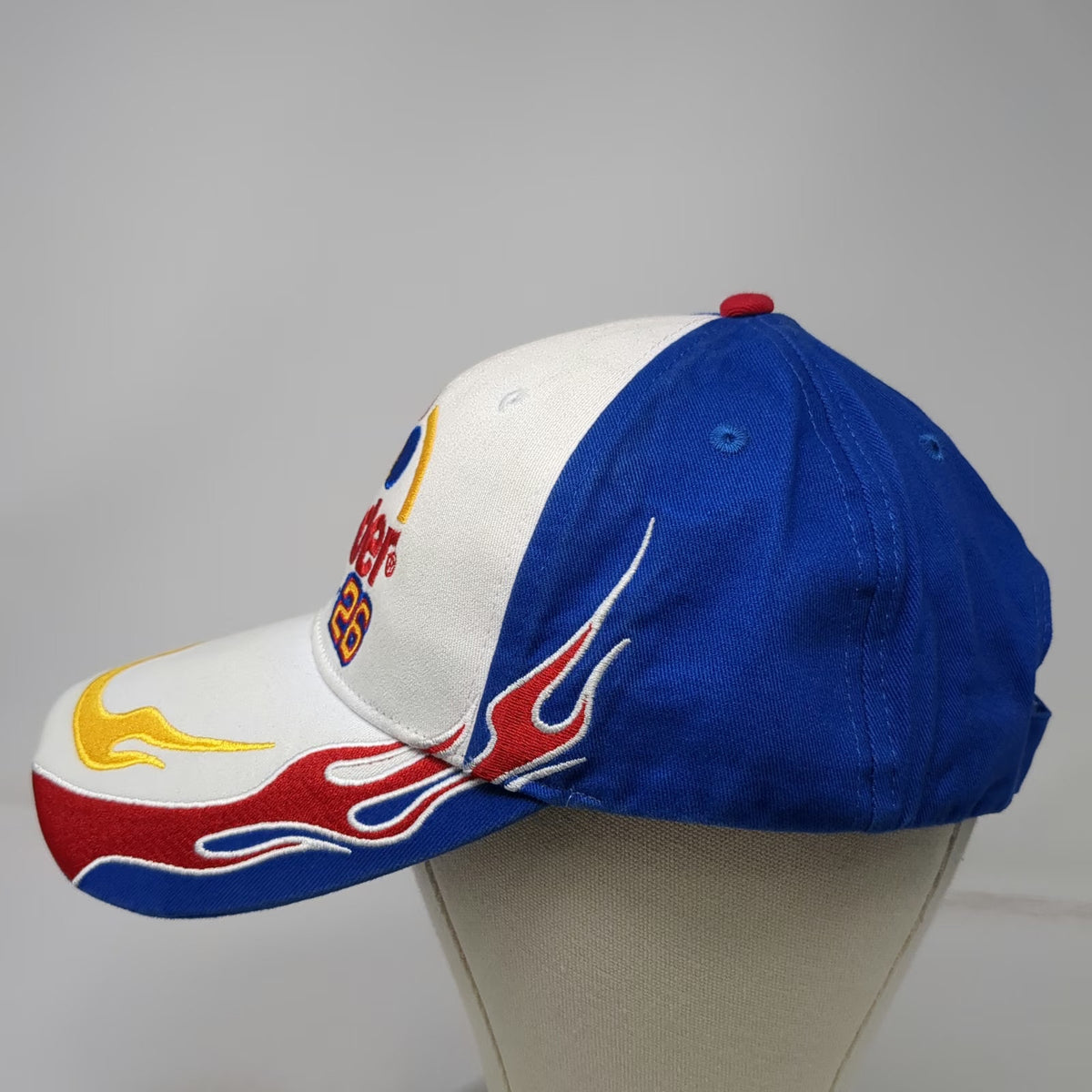 Wonder Bread Ricky Bobby 26 Talladega Nights Blue Flame Baseball Cap OSFM Hat