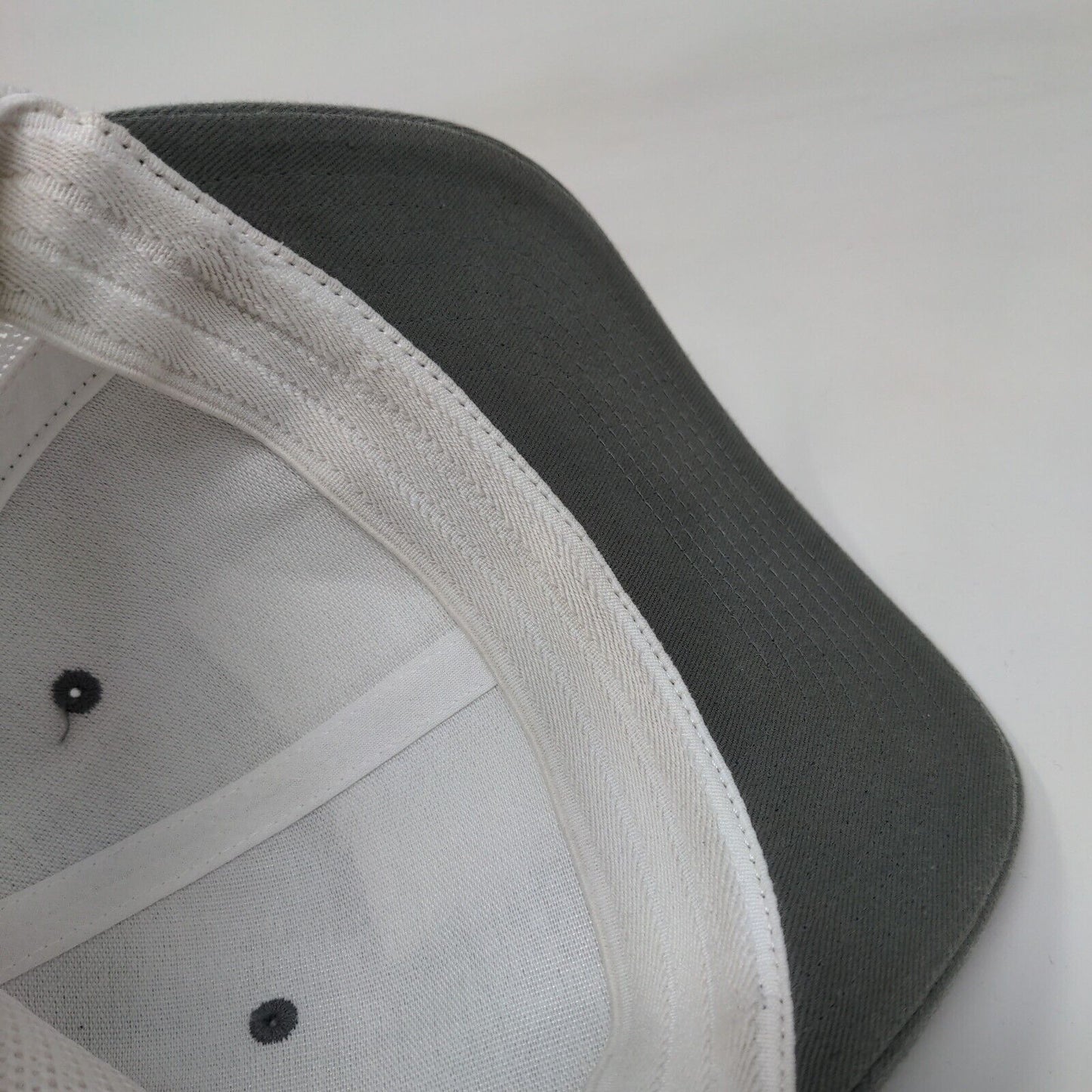 Columbia PFG Fitted Trucker Hat Gray S/M Embroidered Patriotic Mesh Back