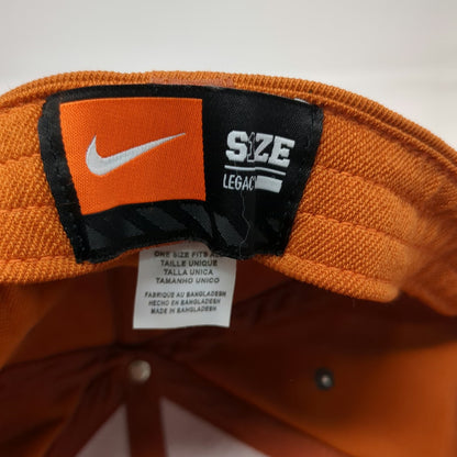 Texas Longhorns NCAA Nike Cap Brown One Size Embroidered Logo Fitted Hat Swoosh