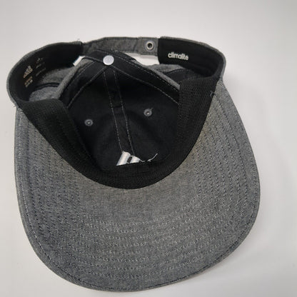Adidas 3 Stripes Slideback Hat Gray One Size Embroidered Climalite