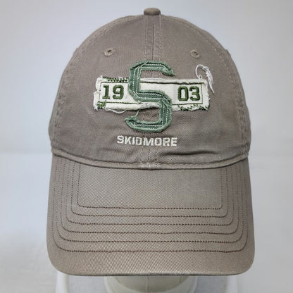 Ouray Baseball Cap Brown One Size Skidmore 1903 Logo Patch Cotton Strapback Hat