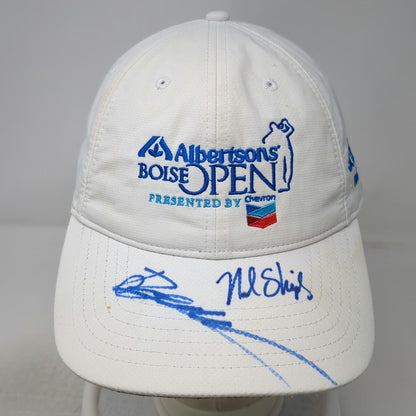 Ivory Headwear Albertsons Boise Open Golf White Baseball Cap One Size Signed Hat