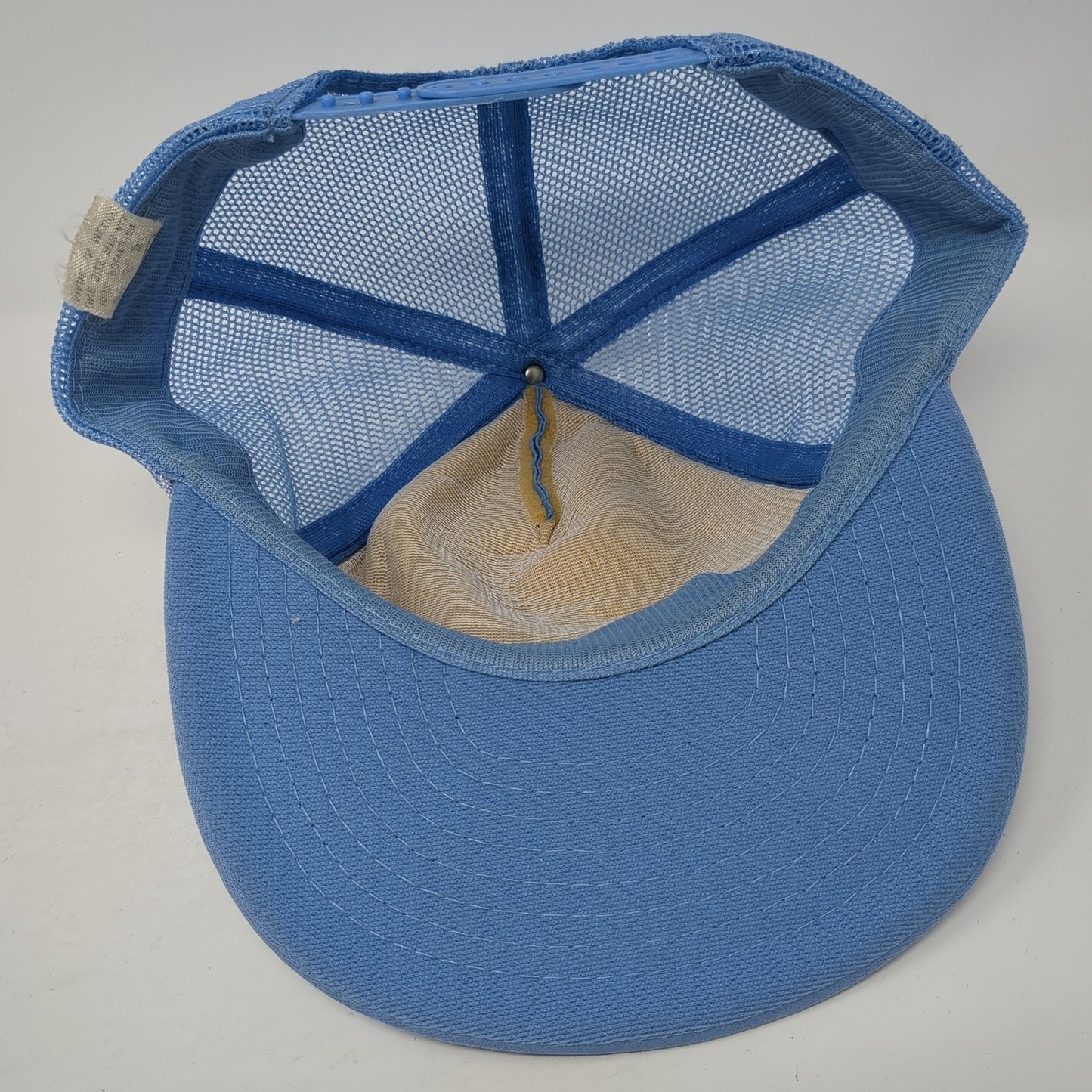 Gulf Shores Snapback Trucker Hat Blue One Size Adjustable Mesh Back Rope
