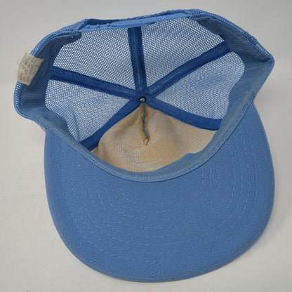 Gulf Shores Snapback Trucker Hat Blue One Size Adjustable Mesh Back Rope