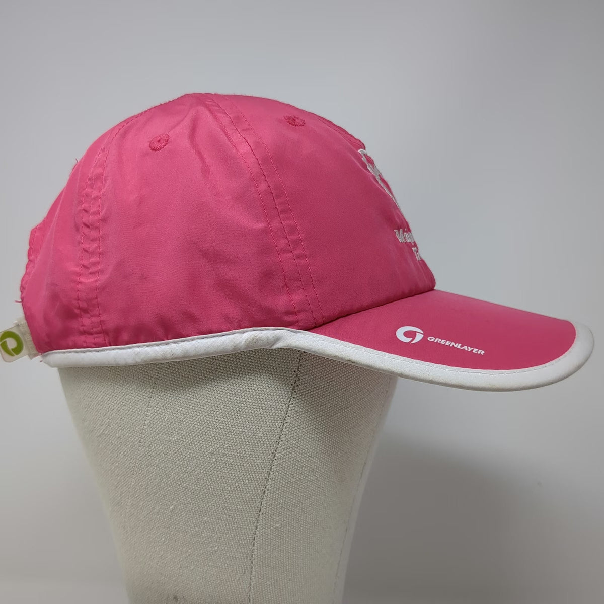 Greenlayer Baseball Cap Pink One Size Major League Triathlon Strapback Hat