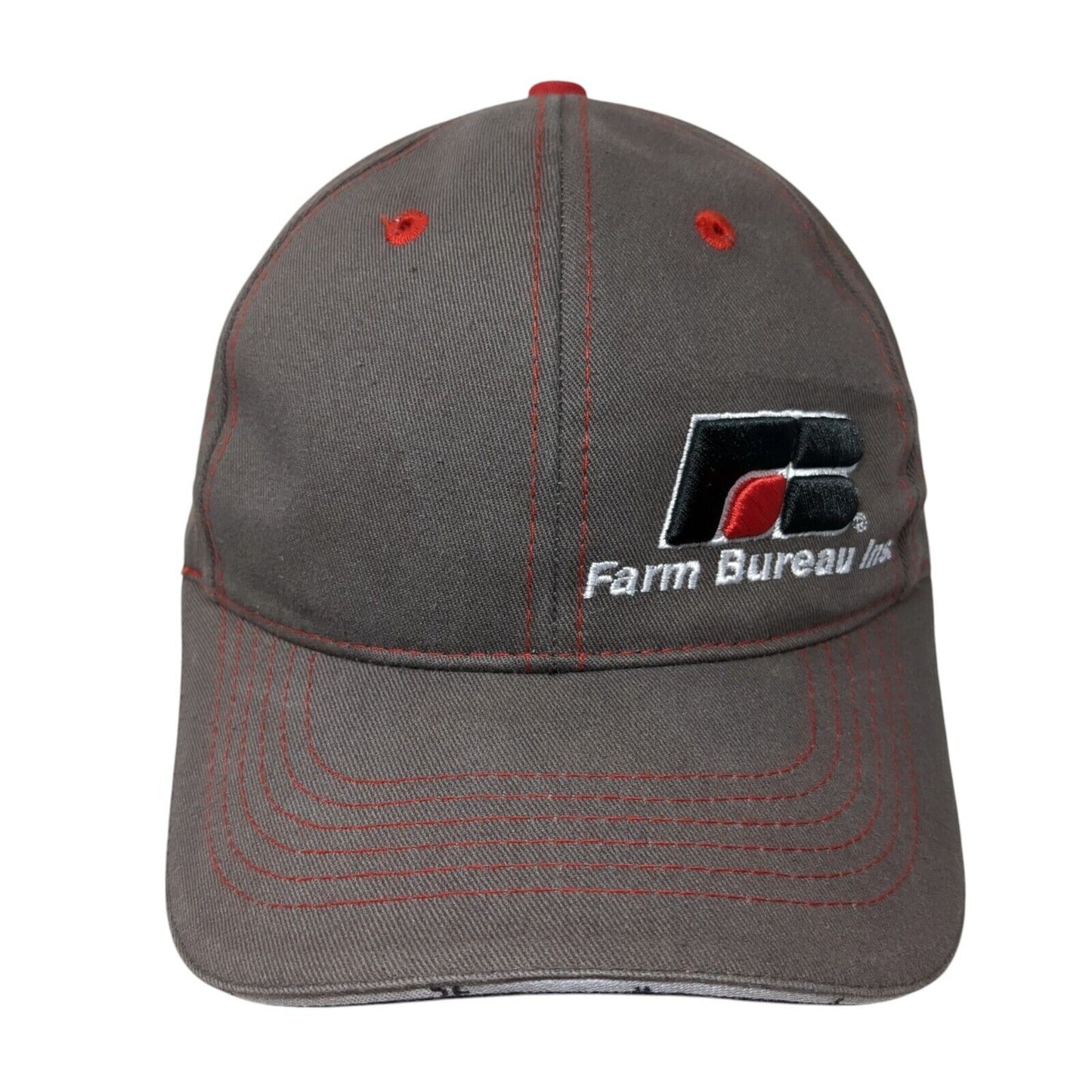 Farm Bureau Ins We Know Idaho We Grew Up Here Strapback Hat Gray OS Buck's Bags