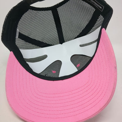 Richardson Trucker Hat Pink S Black American Flag Mesh Snapback 115 Low Pro
