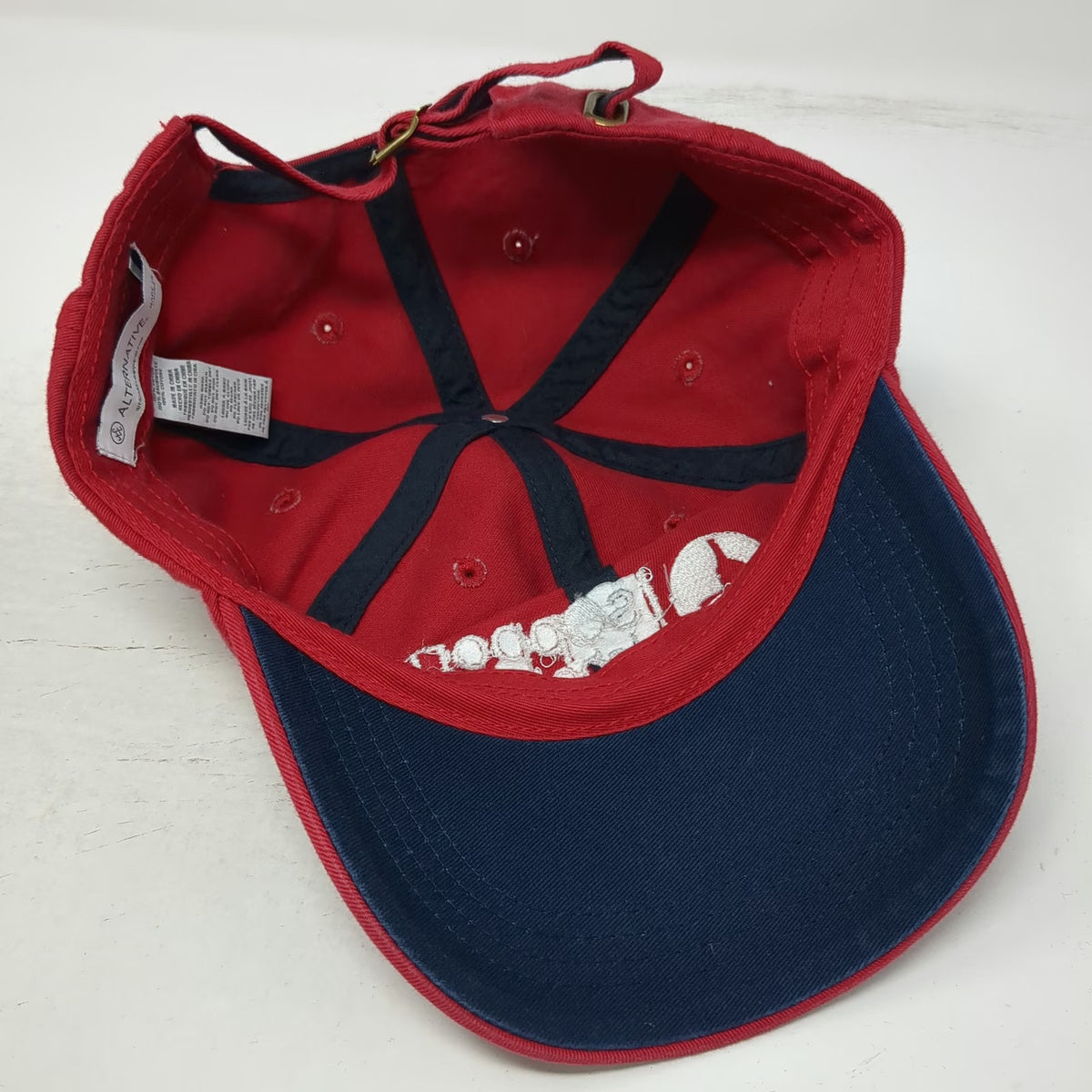Alternative Baseball Cap Red One Size i support Idaho wines Hat Slideback Cotton