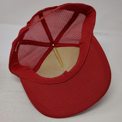 Red Trucker Hat One Size University of Utah Utes KALL 910 Radio Mesh Snapback