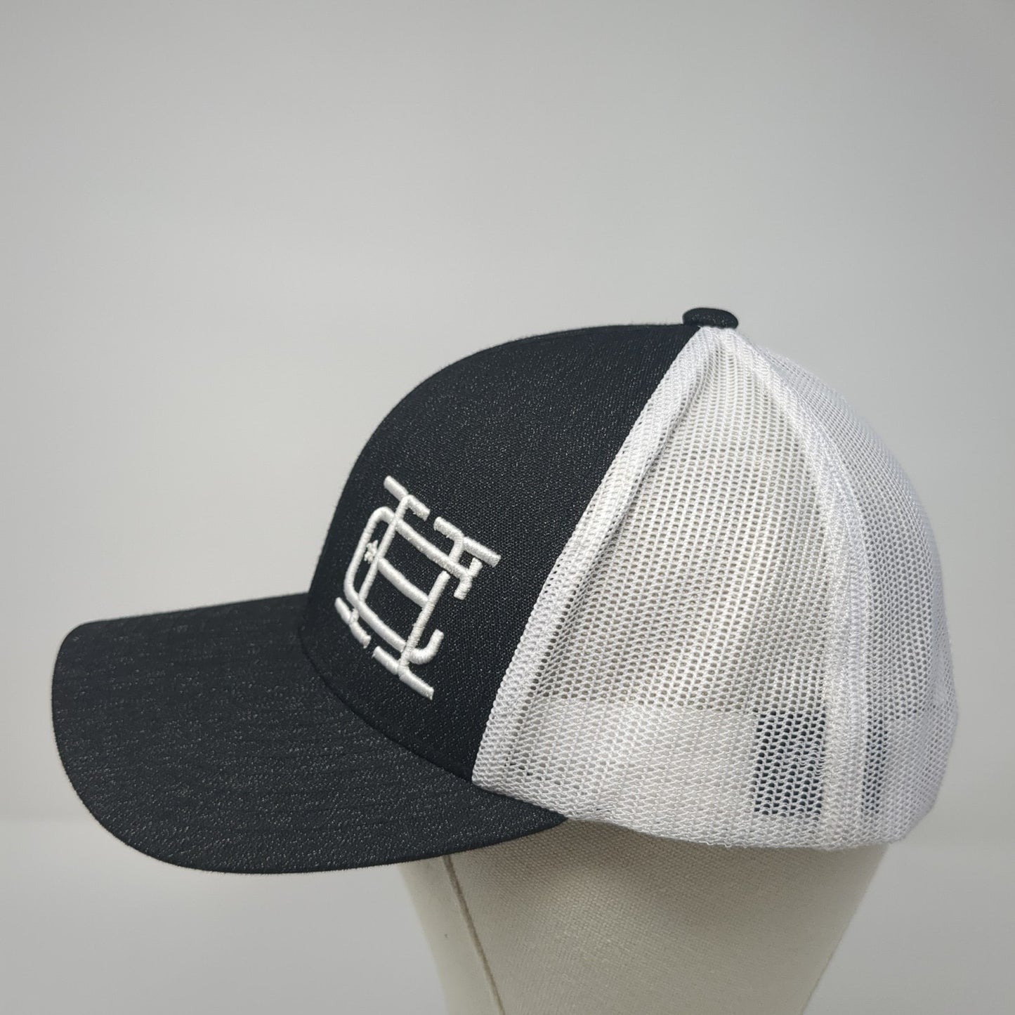 Charlie Hustle Trucker Hat Black One Size Adjustable Mesh Back Pacific Headwear