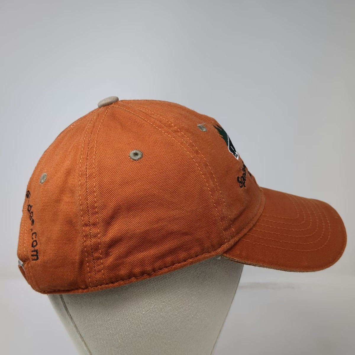 Drift Creek Baseball Cap Orange One Size Sportsmans Cove Lodge Alaska Salmon Hat