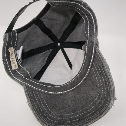 Authentic Billabong 1973 Snapback Hat Gray One Size Adjustable Distressed Cotton