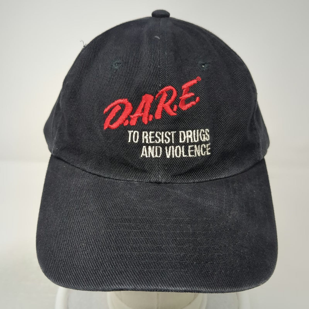D.A.R.E. To Resist Drugs and Violence Hat Black One Size Baseball Cap Slideback