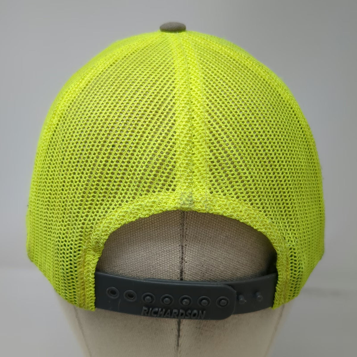 Richardson Trucker Hat Gray Yellow One Size JAX Outdoor Gear Mesh Snapback