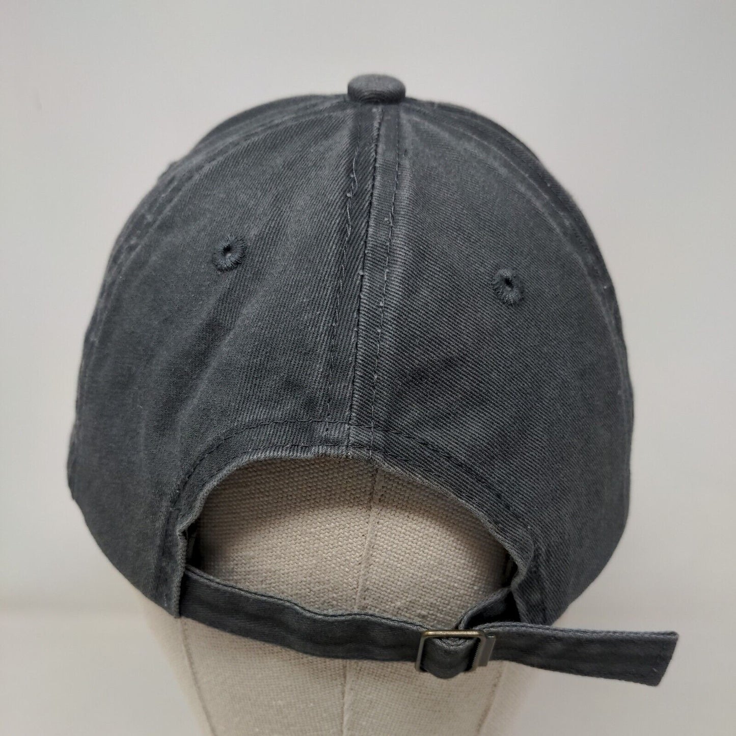 Mama Bear Slideback Hat Gray One Size Adjustable Embroidered Vented Holes
