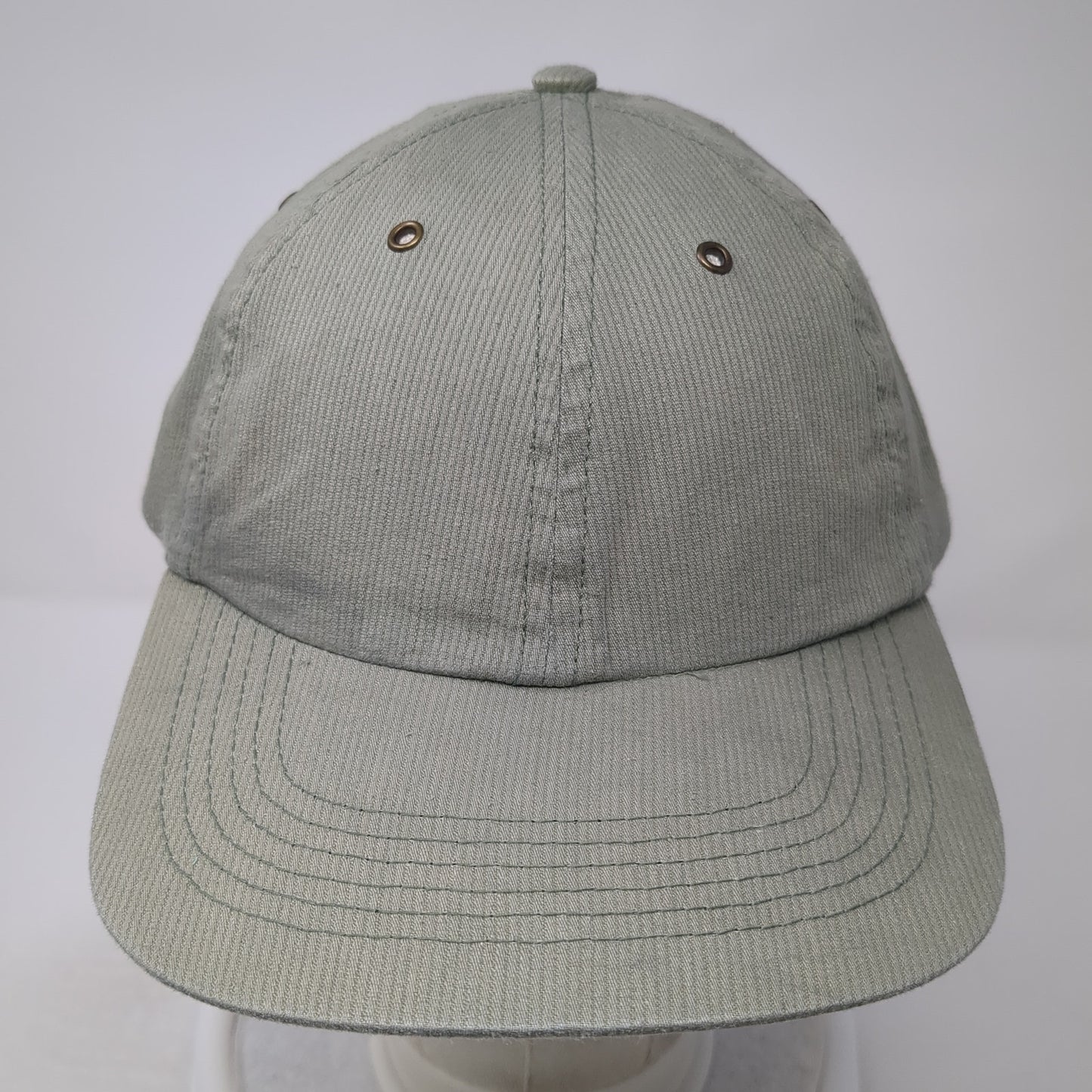 WEK Slideback Hat Green One Size Adjustable Vent Holes Solid Blank