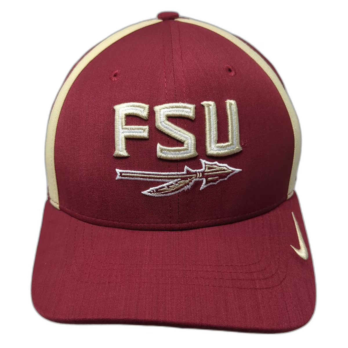 Nike Florida State Seminoles FSU NCAA Cap Red Gold L Classic99 Dri-Fit Spear