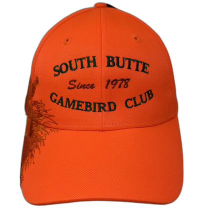 DRI DUCK South Butte Gamebird Club Orange Baseball Cap One Size Pheasant Hat