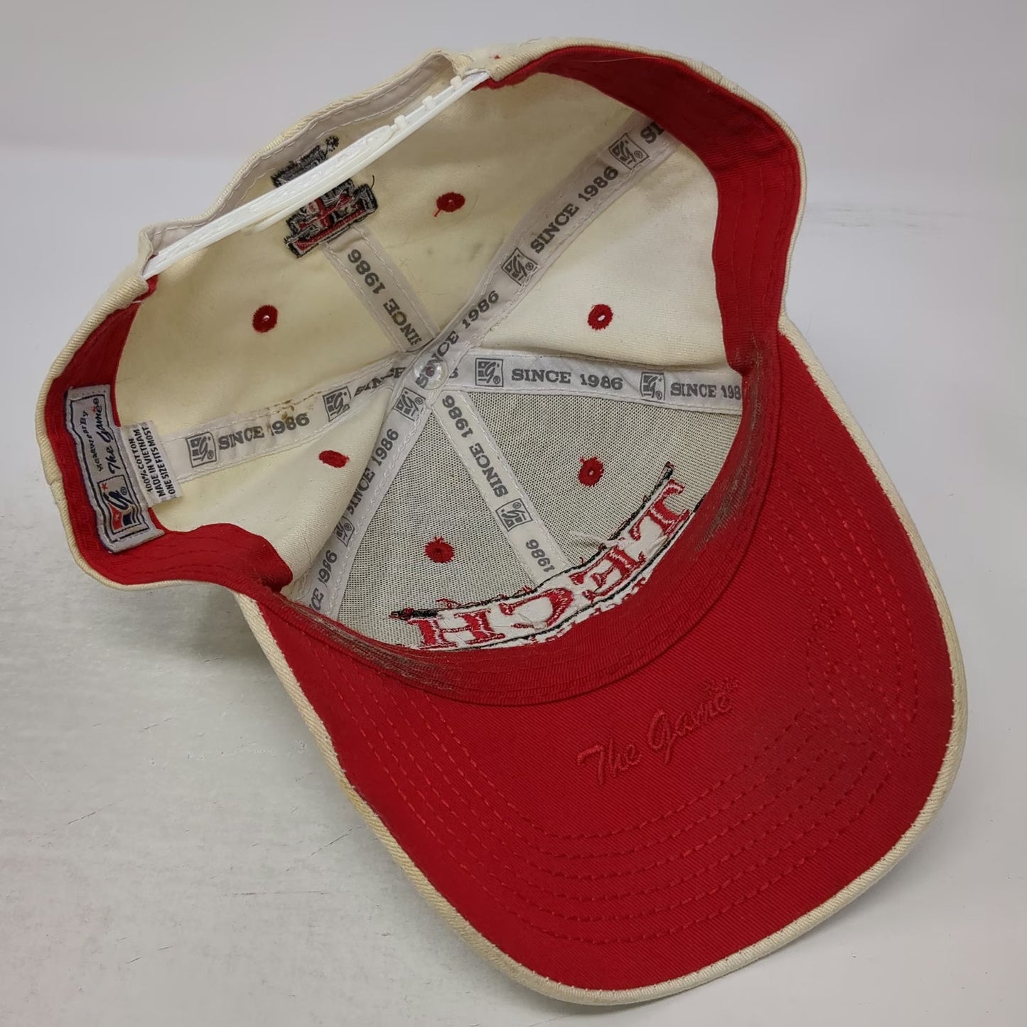 The Game Texas Tech Red Raiders University NCAA Cap White One Size Snapback Hat