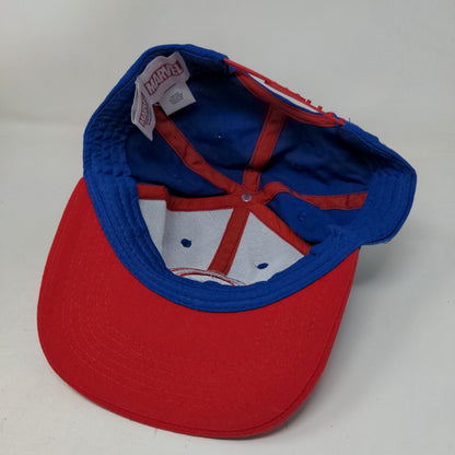 Marvel Captain America Snapback Hat Blue One Size Embroidered Colorblock