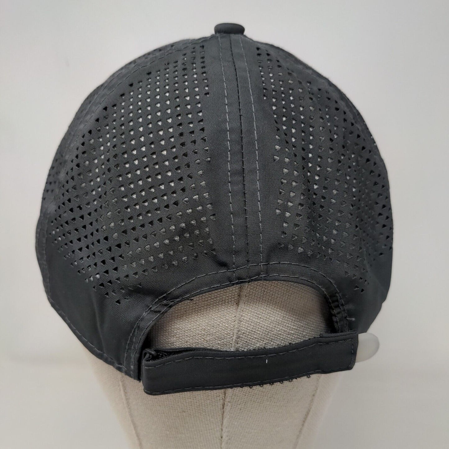 Rec N Roll Strapback Hat Gray OSFM Embroidered Laser Cut New Era 9Forty