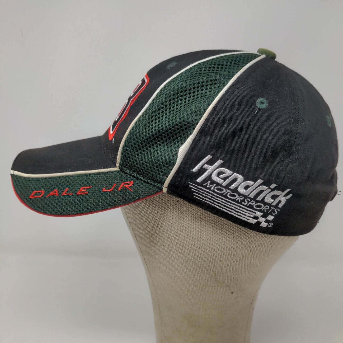 Winner's Circle Men's Strapback Hat Black Green Embroidered Dale JR. #88 Logo