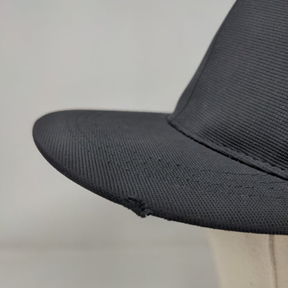 Unbranded Fitted Hat Black One Size Lightweight Vented Holes 6 Panel Blank
