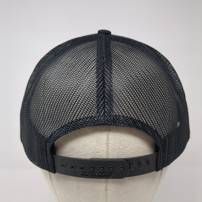 Alturas Ventures Patch Snapback Trucker Hat Black M/L Mesh Back Solid