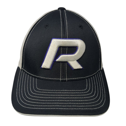 Rocky Fitted Trucker Hat Black 7 3/8 Embroidered Mesh Back Pacific Headwear