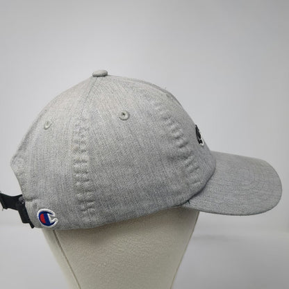 Champion 5 Panel Gray Hat One Size Jersey Fabric Script Logo Slideback C Logo