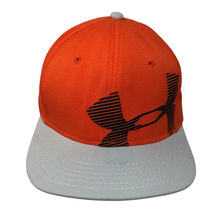 Under Armour Fitted Hat Orange L/XL Colorblock Embroidered Vent Holes