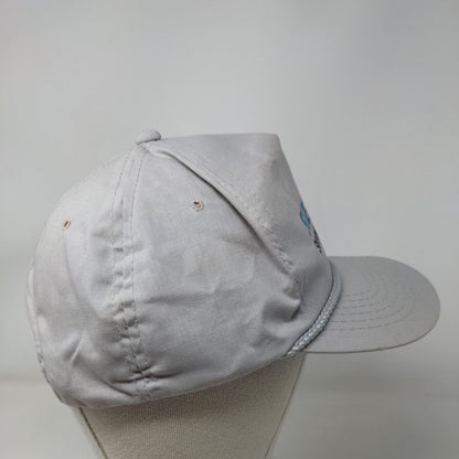 Siemens Stromberg-Carlson Snapback Rope Hat Gray OSFA Solid Adjustable