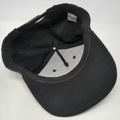 Marvel 5 Panel Black Hat One Size Snapback Rubber Logo Patch Comic