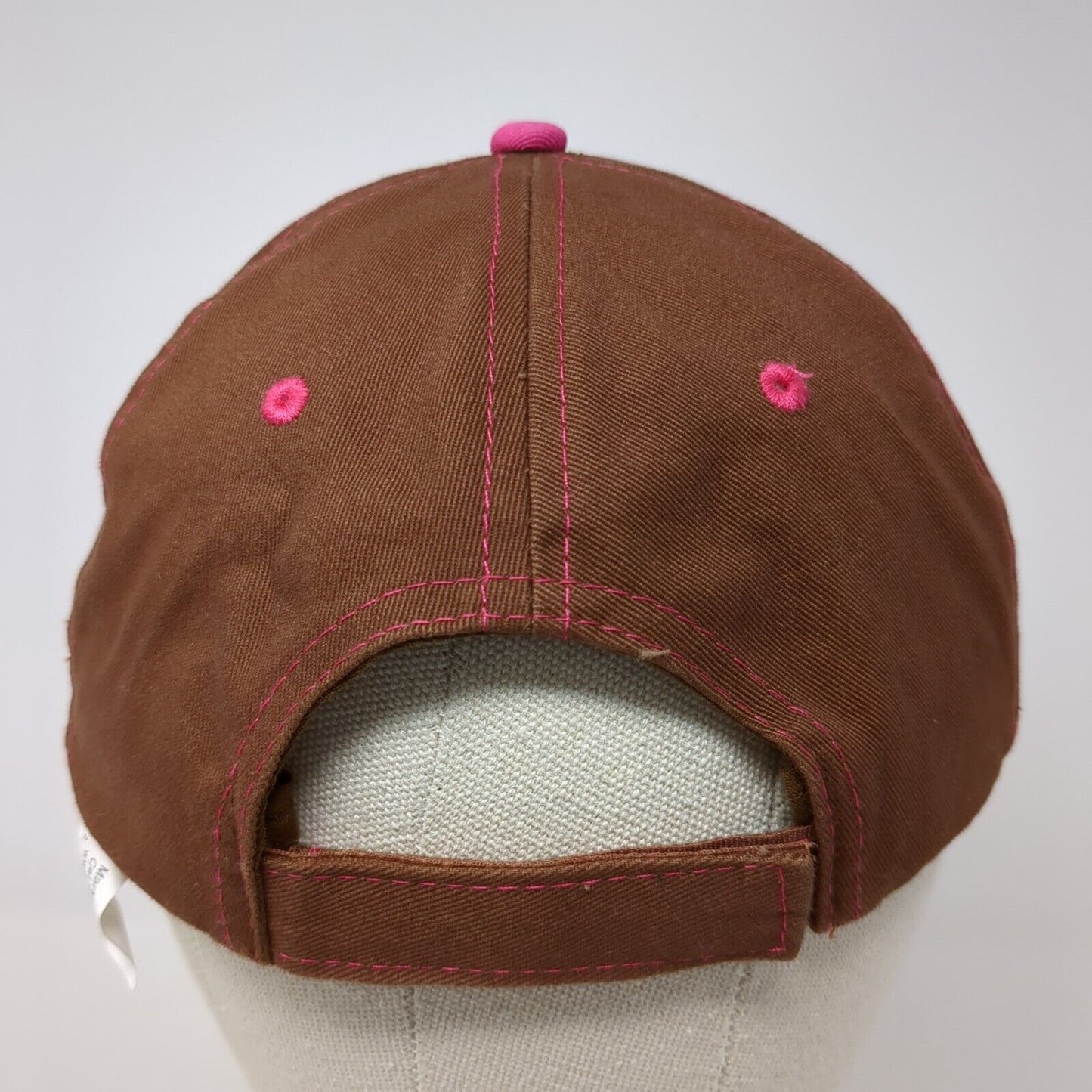 C-A-L Ranch Stores Strapback Hat Brown One Size Adjustable Embroidered Cotton