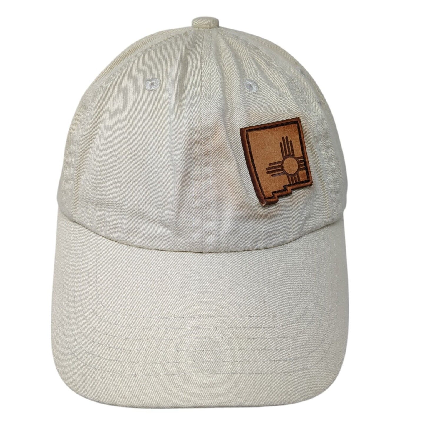 Port Authority Slideback Hat Tan One Size Adjustable Leather Patch