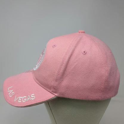 Koshkash Headwear Las Vegas Pink One Size Baseball Cap Hat Strapback Logo Silver
