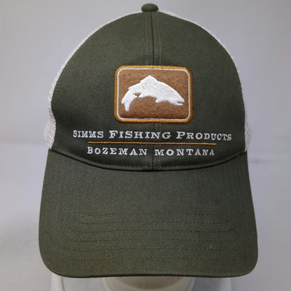 Simms Trucker Hat Green One Size Fishing Products Bozeman Montana Mesh Snapback