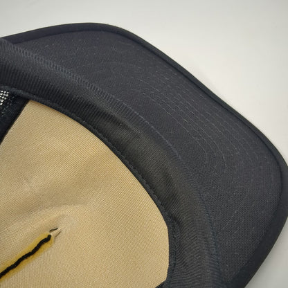 Sportcap Trucker Hat Black One Size Jeeps Alpine Wyoming Script Mesh Snapback